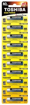 Батарейка Toshiba LR03 HP Alkaline BP 1X10 (6477654)