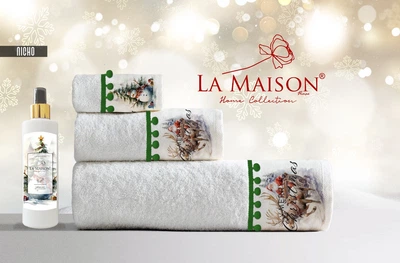 Подарочный набор полотенец La Maison, 3 шт. с ароматом Nicho