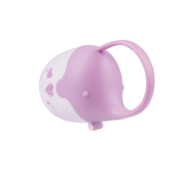 Дорожный гигиеничный пластиковый футляр-контейнер для пустышки Babyono Elephant розовый