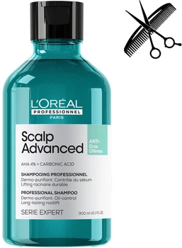 Профессиональный очищающий шампунь L'Oreal Professionnel Serie Expert Scalp Advanced Anti-Gras Oiliness для склонных к жирности волос 300 мл (3474637106461)
