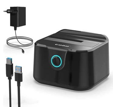 Док станция GODO GDPD01 для HDD SSD 2.5" 3.5" SATA III USB3.0 Black
