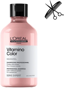 Професійний шампунь L'Oreal Professionnel Paris Serie Expert Vitamino Color для захисту та збереження кольору фарбованого волосся 300 мл (3474636975518)