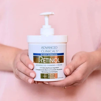 Укрепляющий крем для лица и тела Advanced Clinicals Retinol Advanced Firming Cream с ретинолом 454 г