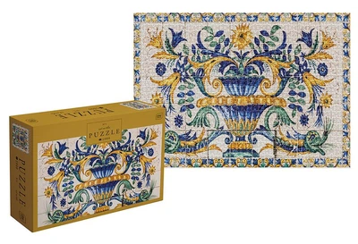 Пазлы трехслойные панорамные Art on Tiles 1 Искусство на плитке 1000 шт Interdruk 385055