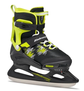 Детские коньки Bladerunner Micro Ice Black-Lime размер 32-37 (sk990)