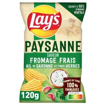 Чіпси Lay's Paysanne Fromage Frais Herbes 120 грам