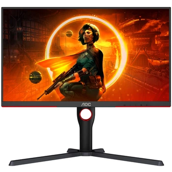 TFT 27' AOC Q27G3XMN/BK, MiniLED QHD IPS, 180Hz, 1ms, 2xHDMI, DP, HAS, Pivot, чорно-червоний