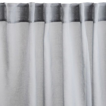 Фіранка Homla Adi з помпонами Сіра 140 x 250 см (5906496745683)