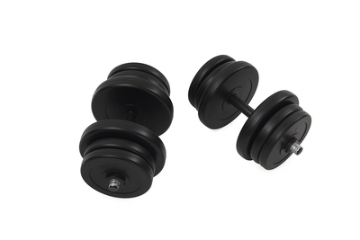 Гантели M-SPORT разборные по 21 кг 2 шт. с металлическим грифом 42 кг (MS2X21K)