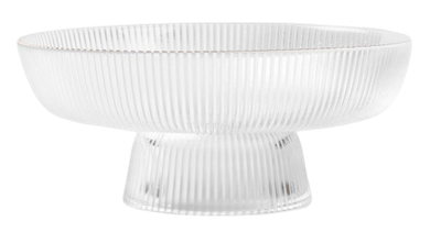 Misa Homla Lynn ryflowana ze złotym rantem 26 x 12 cm (5906496746109)