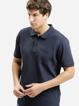 Поло довге чоловіче Cross Jeans 16146-001 M Темно-синє (8697319807080)