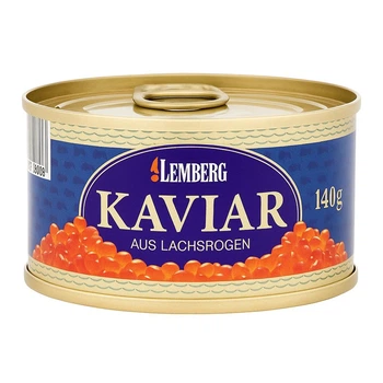 Ікра червона Лососева Зерниста (Горбуша) LEMBERG Kaviar Alaska Gold 140 г