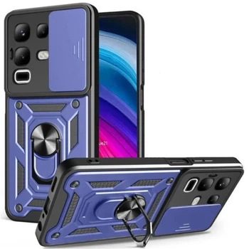 Чехол накладка Ricco Camera Sliding для Infinix Note 50 Pro+ с металлическим кольцом и защитой камеры blue