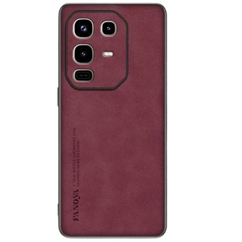 Кожаный чехол - накладка Fanoya для Infinix Note 50 Pro+ burgundy