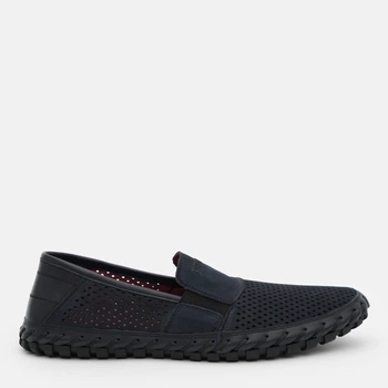 Чоловічі мокасини з перфорацією шкіряні Prime Shoes 131 Blue Nubuck 10-131-73230 40 26.5 см Сині (2000000133287)