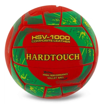 Мяч волейбольный Hard Touch Composite Leather 4058 размер №5 Red-Green