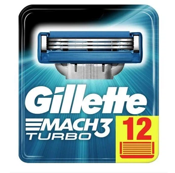 Сменные кассеты Gillette Mach 3 Turbo 12 шт