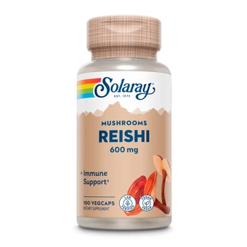 Solaray Reishi Mushroom 600mg 100 капсул Вегетаріанські натуральні антиоксиданти (551067)