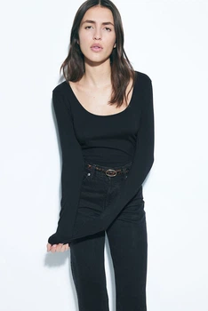 Лонгслів H&M 270824995 XL Чорний