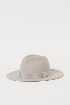 Шляпа шерстянная H&M 270925978 54 Бежевый