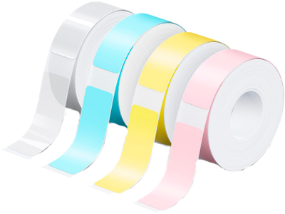 Etykiety UPrint UP21 14 x 40mm Pink/Yellow/Blue/Transparent 4 x 180 szt. (UP21 4x180 PASTEL)