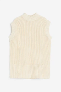 Жылет вязаный H&M 271161841 XS Кремовый