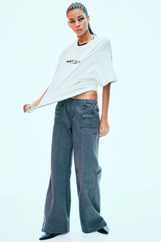 Штани карго H&M 271203803_grey 42 Сірий