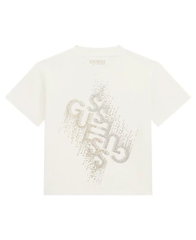 Детская футболка Guess со стразами 1159845387 (Белый 12) на рост 146-157 см