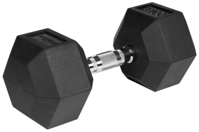 Hantel żeliwny gumowany Rebel Active HEX RBA-2325-20 20 kg (5901890111911)