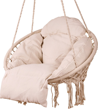 Huśtawka ogrodowa z poduszką Ikonka Luaro XXL