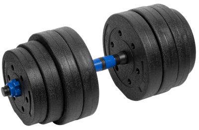 Hantel bitumiczny Rebel Active RBA-2302-1 regulowany z łącznikiem 1 x 20 kg (5901890112727)