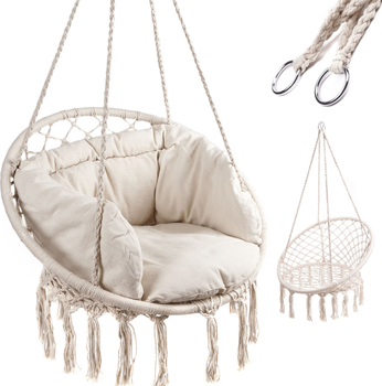 Huśtawka ogrodowa z poduszką Ikonka Luaro (KX7629_1)