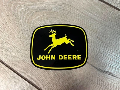 Наклейка JOHN DEERE 9680 9640 9660 ( джондир втс wts трактор джон дир ) Размер длина 10см