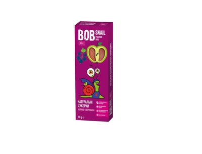 Натуральні цукерки ТМ BOB SNAIL (РАВЛИК БОБ) яблуко-чорна смородина 30 г