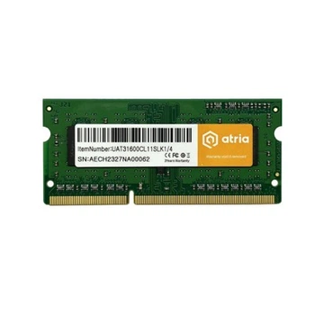 Оперативная память ATRIA 4Gb DDR3 1600MHz sodimm (UAT31600CL11SLK1/4)