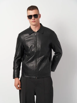Куртка из искусственной кожи мужская Bologgy k106699bl L Черная (ROZ6501012003)