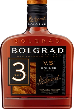 Бренді Bolgrad VS 3 роки витримки 0.25 л 40% (4820013031343)