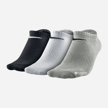 Набор женских носков коротких Nike Lightweight No Show SX4705-901 34-38 (S) 3 пары Разноцветный (884726577042)