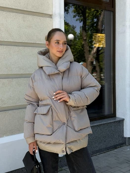 Зимова куртка Mila Nova К-373 42 капучино