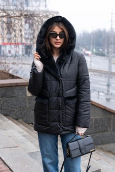 Зимова куртка Mila Nova К-301 52 чорна