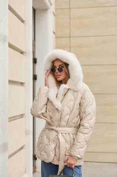 Зимова куртка Mila Nova К-328кап 50 бежева