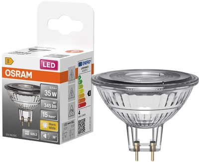 Светодиодная лампа OSRAM MR16 3.4W 345Lm 2700K 12V GU5.3 (4099854458385)