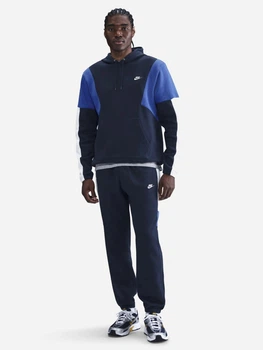 Спортивний костюм на флісі чоловічий Nike M Nk Club Fleece Hded Track Gx HV1165-451 M Темно-синій (0198481580644)