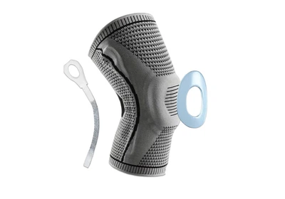 Бандаж (наколенник) EasyFit EF-0079 для коленного сустава с ребрами жесткости и силиконовой вставкой 1 шт L (18,5-16,5 см)