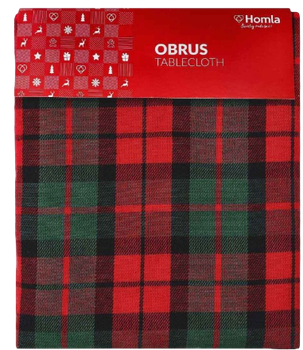Obrus na stół Homla Tartan w kratę 150 x 220 cm (5904183805931)