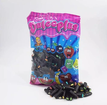 Желейні цукерки Dulce Plus Лакриця крем рок 1 кг