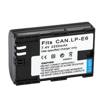 Аккумуляторная батарея Canon LP-E6 2200 mAh 7.4V для Canon Черный (1002-101-01)