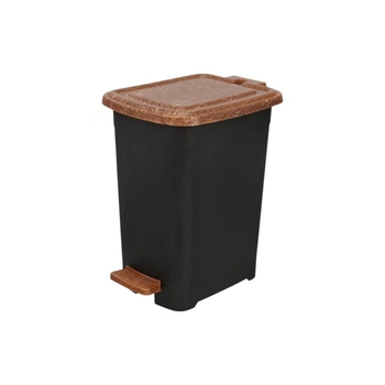 Контейнер для сміття з педаллю 25л Elif Plastik Wood (UW342)