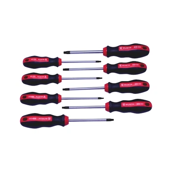Набір викруток Wurth TORX Red Stripe з отвором 8шт 575193480