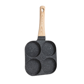 Patelnia do jajek Homla Rotelli granitowa na 4 otwory 19 cm (5906496721861)